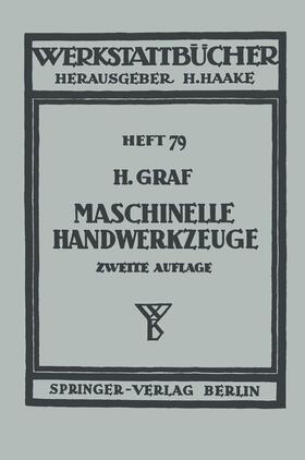 Graf |  Maschinelle Handwerkzeuge | Buch |  Sack Fachmedien