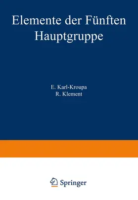  Elemente der Fünften Hauptgruppe | Buch |  Sack Fachmedien