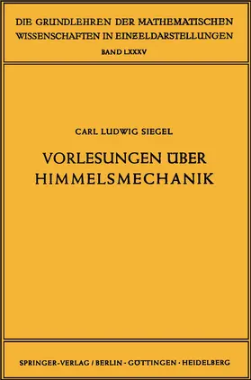 Siegel |  Vorlesungen über Himmelsmechanik | Buch |  Sack Fachmedien