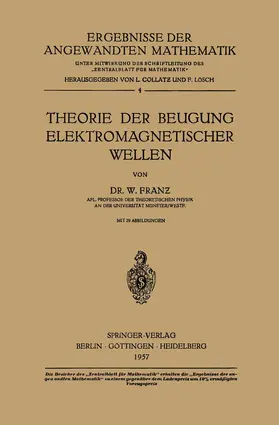 Franz |  Theorie der Beugung Elektromagnetischer Wellen | Buch |  Sack Fachmedien