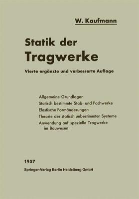 Kaufmann |  Statik der Tragwerke | Buch |  Sack Fachmedien