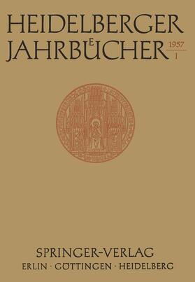 Loparo |  Heidelberger Jahrbücher | Buch |  Sack Fachmedien