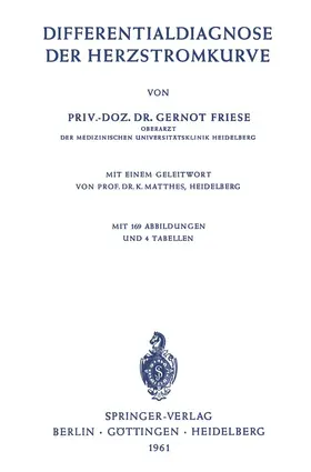 Friese |  Differentialdiagnose der Herzstromkurve | Buch |  Sack Fachmedien