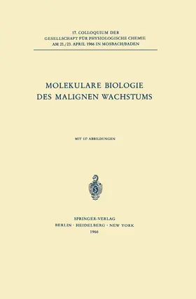  Molekulare Biologie des Malignen Wachstums | Buch |  Sack Fachmedien