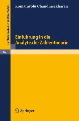 Chandrasekharan |  Einführung in die Analytische Zahlentheorie | Buch |  Sack Fachmedien