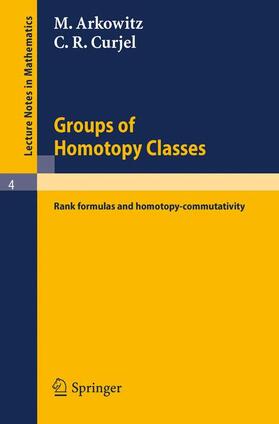 Curjel / Arkowitz |  Groups of Homotopy Classes | Buch |  Sack Fachmedien