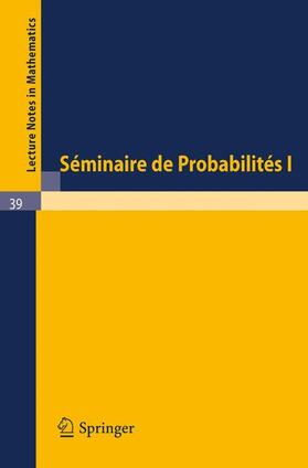 Eckmann / Dold |  Séminaire de Probabilités I | Buch |  Sack Fachmedien