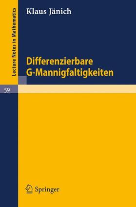 Jänich |  Differenzierbare G-Mannigfaltigkeiten | Buch |  Sack Fachmedien