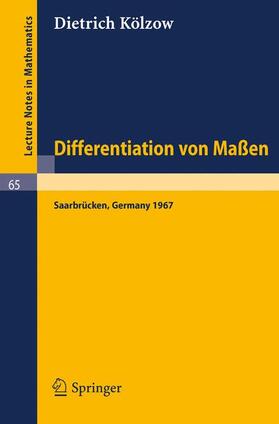 Kölzow |  Differentiation von Maßen | Buch |  Sack Fachmedien