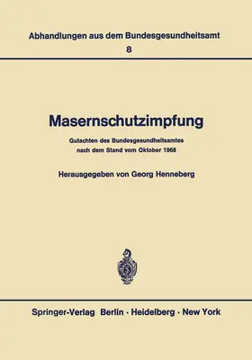 Henneberg |  Masernschutzimpfung | Buch |  Sack Fachmedien