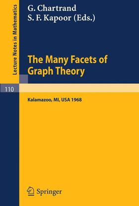 Kapoor / Chartrand |  The Many Facets of Graph Theory | Buch |  Sack Fachmedien