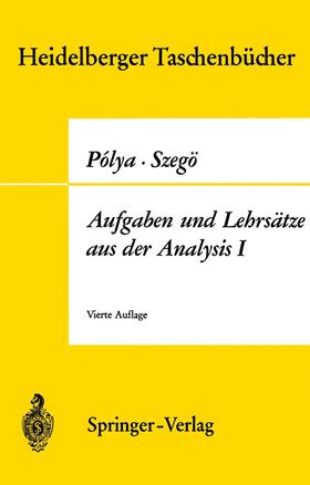 Szegö / Polya |  Aufgaben und Lehrsätze aus der Analysis | Buch |  Sack Fachmedien