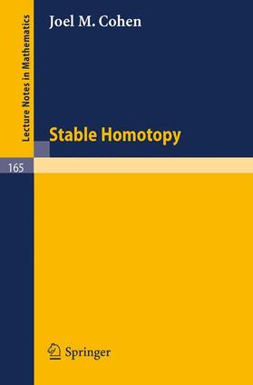 Cohen |  Stable Homotopy | Buch |  Sack Fachmedien