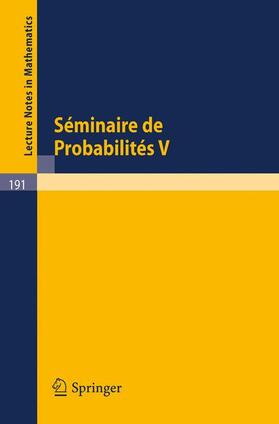 Eckmann / Dold |  Séminaire de Probabilités V | Buch |  Sack Fachmedien