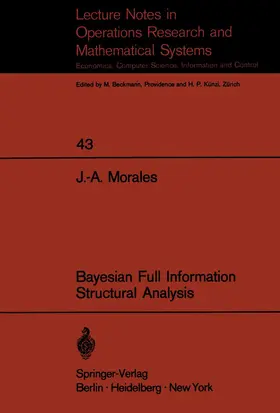 Morales |  Bayesian Full Information Structrual Analysis | Buch |  Sack Fachmedien