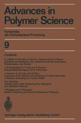 Cantow / Dall’Asta / Ferry |  Advances in Polymer Science | Buch |  Sack Fachmedien