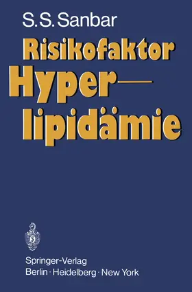 Sanbar |  Risikofaktor Hyperlipidämie | Buch |  Sack Fachmedien