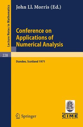 Morris |  Conference on Applications of Numerical Analysis | Buch |  Sack Fachmedien