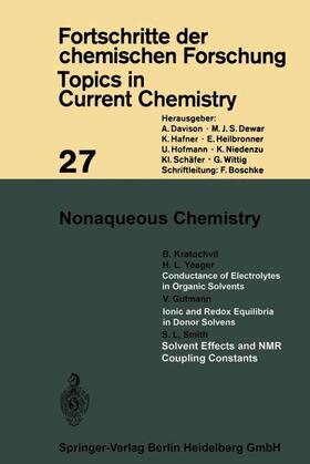 Houk / Wong / Hunter |  Nonaqueous Chemistry | Buch |  Sack Fachmedien