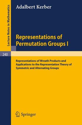 Kerber |  Representations of Permutation Groups I | Buch |  Sack Fachmedien