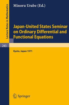 Urabe |  Japan-United States Seminar on Ordinary Differential and Functional Equations | Buch |  Sack Fachmedien