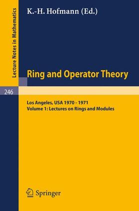 Hofmann |  Tulane University Ring and Operator Theory Year, 1970-1971 | Buch |  Sack Fachmedien