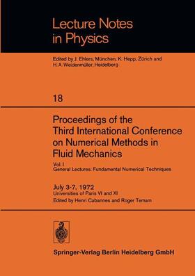 Temam / Cabannes |  Proceedings of the Third International Conference on Numerical Methods in Fluid Mechanics | Buch |  Sack Fachmedien