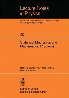 Lenard |  Statistical Mechanics and Mathematical Problems | Buch |  Sack Fachmedien