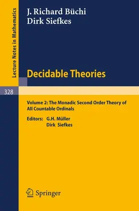 Siefkes / Büchi / Müller |  Decidable Theories | Buch |  Sack Fachmedien