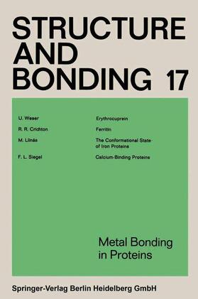 Duan / Gade / Parkin |  Metal Bonding in Proteins | Buch |  Sack Fachmedien