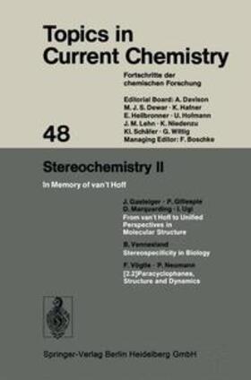 Houk / Hunter / Krische |  Stereochemistry II | Buch |  Sack Fachmedien