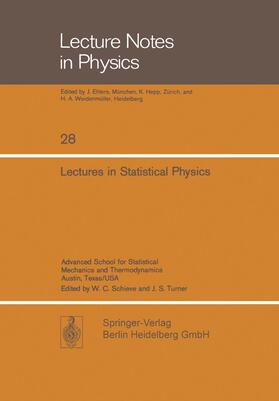 Ehlers / George / Schieve |  Lectures in Statistical Physics | Buch |  Sack Fachmedien