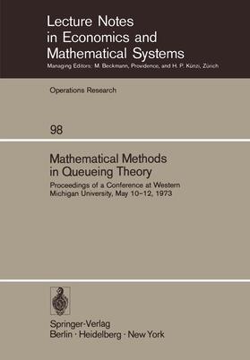 Clarke |  Mathematical Methods in Queueing Theory | Buch |  Sack Fachmedien
