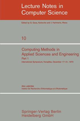 Lions / Glowinski |  Computing Methods in Applied Sciences and Engineering | Buch |  Sack Fachmedien