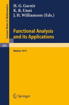 Garnir / Williamson / Unni |  Functional Analysis and its Applications | Buch |  Sack Fachmedien