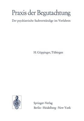 Göppinger |  Praxis der Begutachtung | Buch |  Sack Fachmedien