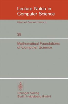 Blikle |  Mathematical Foundations of Computer Science 1974 | Buch |  Sack Fachmedien