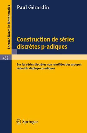Gerardin |  Construction de Series Discretes p-adiques | Buch |  Sack Fachmedien