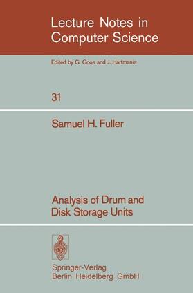 Fuller |  Analysis of Drum and Disk Storage Units | Buch |  Sack Fachmedien