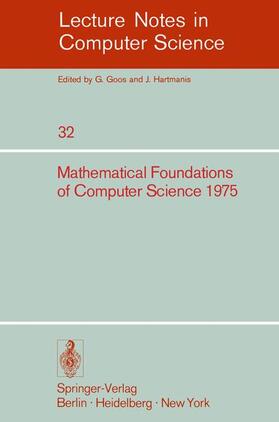 Becvar |  Mathematical Foundations of Computer Science 1975 | Buch |  Sack Fachmedien