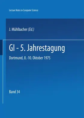 Mühlbacher |  GI - 5. Jahrestagung | Buch |  Sack Fachmedien