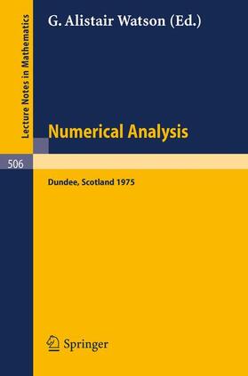 Watson |  Numerical Analysis | Buch |  Sack Fachmedien