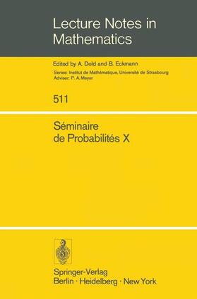 Meyer |  Séminaire de Probabilités X | Buch |  Sack Fachmedien
