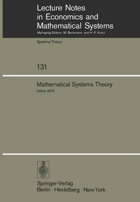 Mitter / Marchesini | Mathematical Systems Theory | Buch | 978-3-540-07798-5 | sack.de