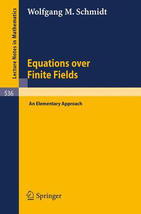 Schmidt |  Equations over Finite Fields | Buch |  Sack Fachmedien