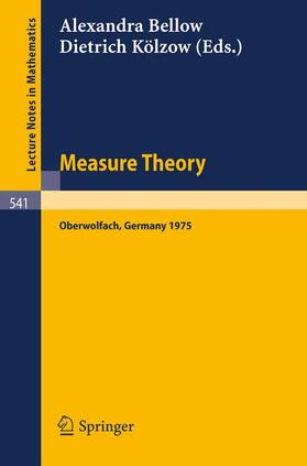 Kölzow / Bellow |  Measure Theory | Buch |  Sack Fachmedien