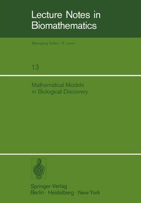 Walter / Solomon |  Mathematical Models in Biological Discovery | Buch |  Sack Fachmedien