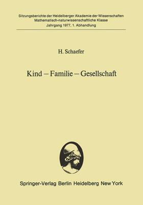 Schaefer |  Kind ¿ Familie ¿ Gesellschaft | Buch |  Sack Fachmedien