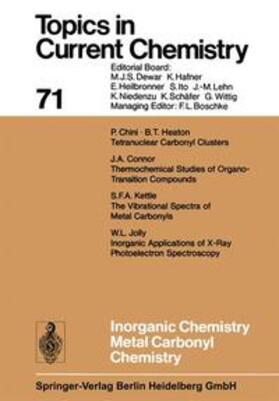 Houk / Hunter / Krische |  Inorganic Chemistry Metal Carbonyl Chemistry | Buch |  Sack Fachmedien