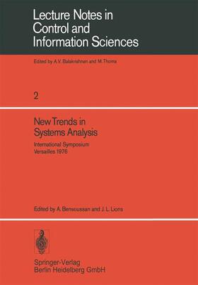 Lions / Bensoussan |  New Trends in Systems Analysis | Buch |  Sack Fachmedien
